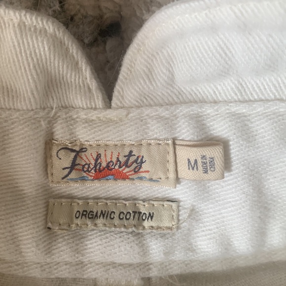 Faherty Rikki White Denim Shorts - Picture 2 of 4